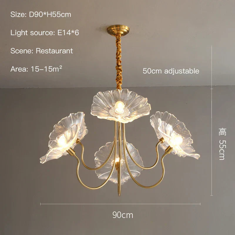 Hawthorne Floral Chandelier - OpalDwell