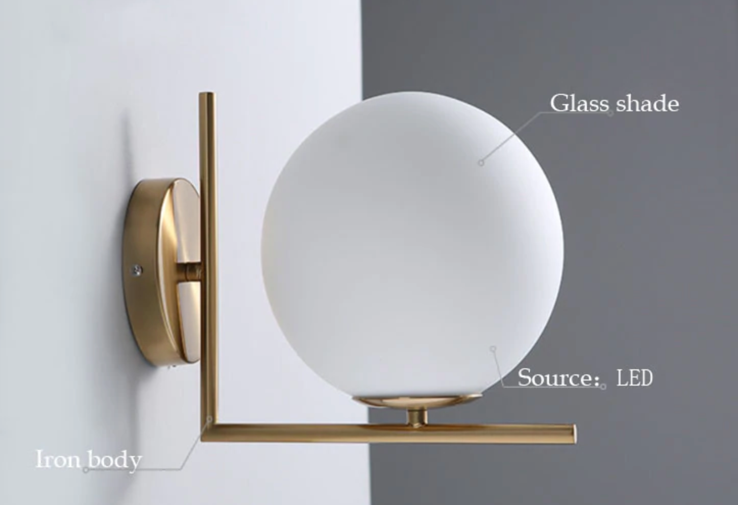 Lumera Globe Wall Sconce | OpalDwell - OpalDwell