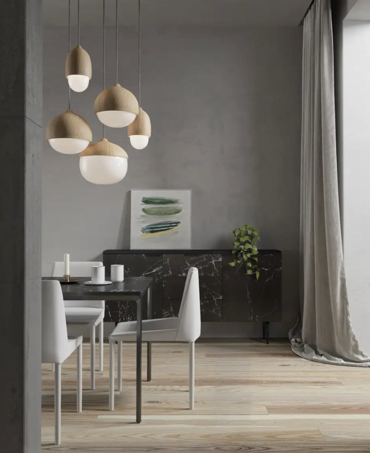 Lunara | Acorn Glass Pendant Lights | OpalDwell - OpalDwell