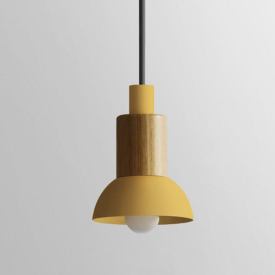 Liora Metal and Wood Pendant Lights | OpalDwell - OpalDwell