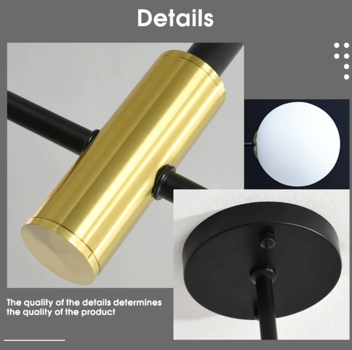 Lyra Nordic Glass Ball Ceiling Light With E27 LED Bulbs - OpalDwell