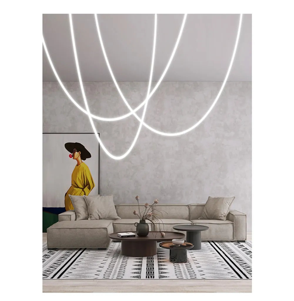 Lyra Dome LED Postmodern Gold Chrome Elegant Ceiling Light - OpalDwell
