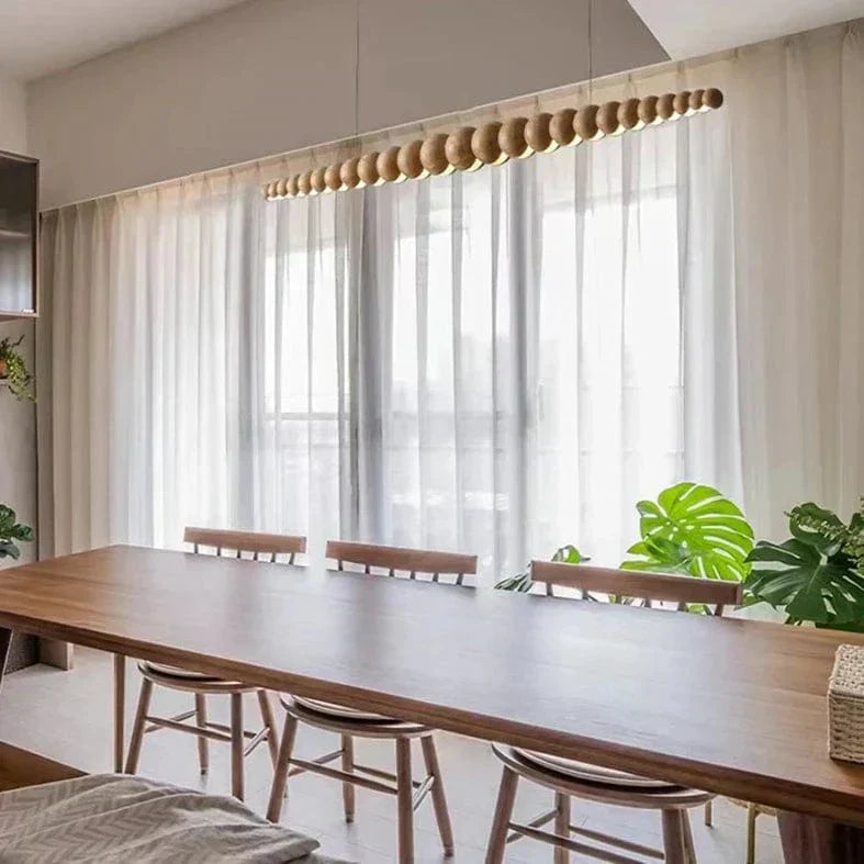 Arborcrest Wood Bead Chandelier | OpalDwell - OpalDwell