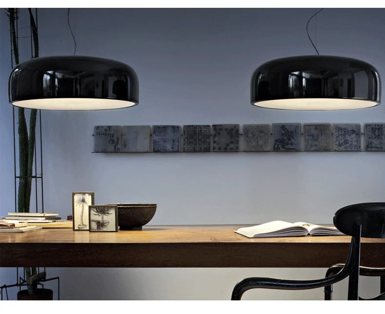 FjordLume Nordic Round Pendant Light Metal and Acrylic - OpalDwell