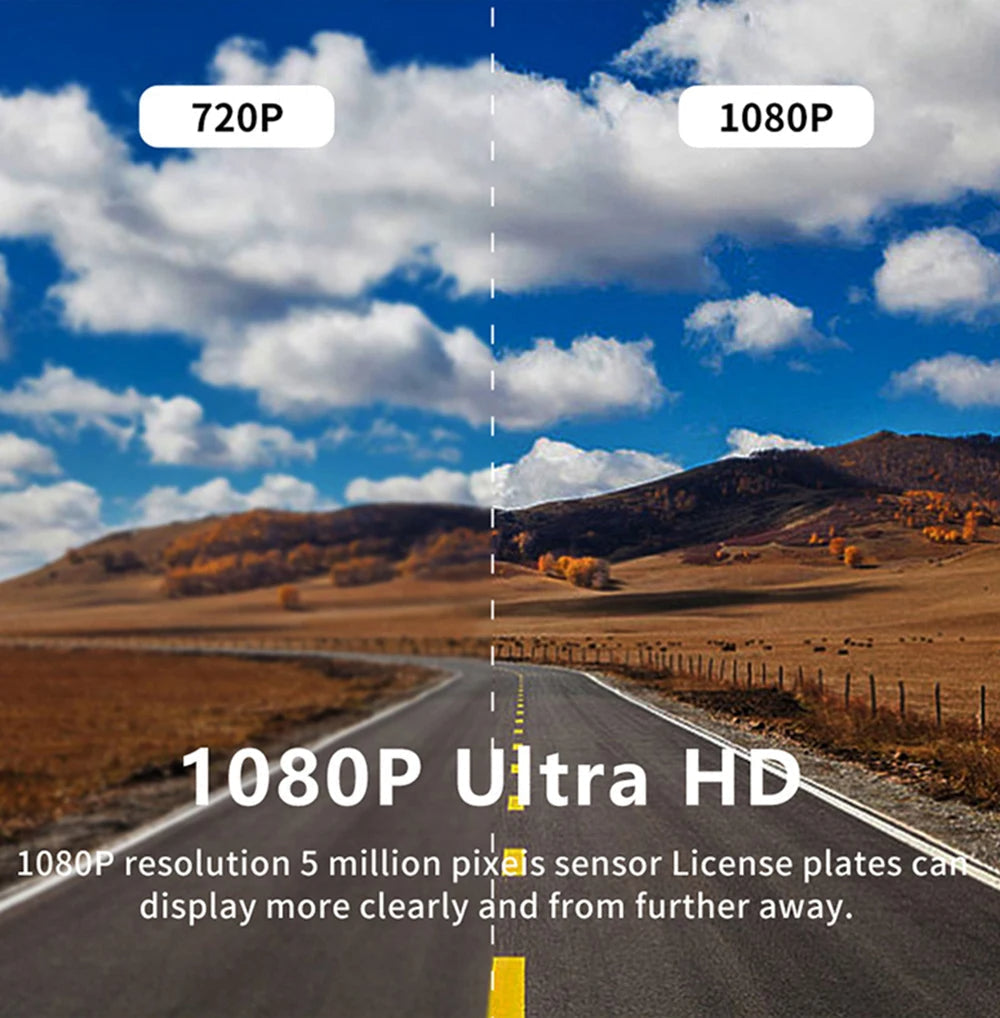 NovaSight DuoCam 1080P Dash Cam Front Interior View OpalDwell