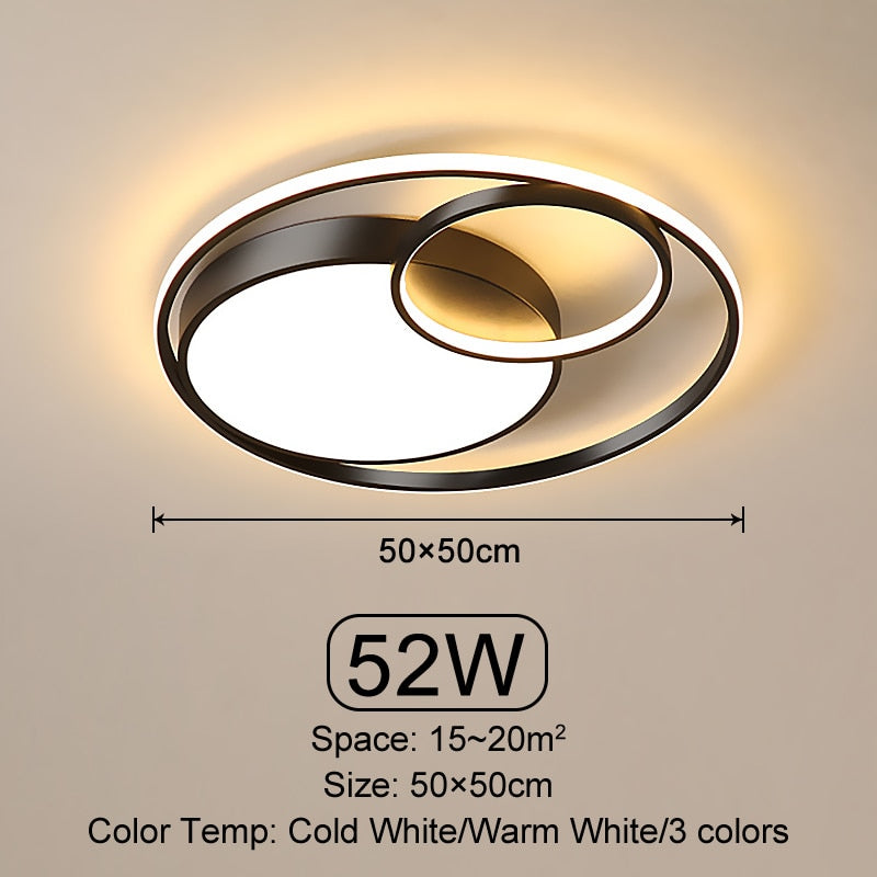 Oriselle | Contemporary Endless Rings LED Ceiling Light | OpalDwell - OpalDwell