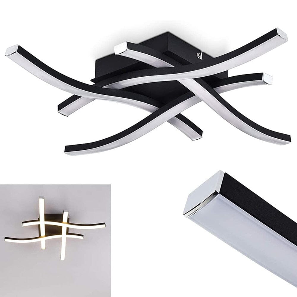 Fork-Shaped Ceiling Light - OpalDwell