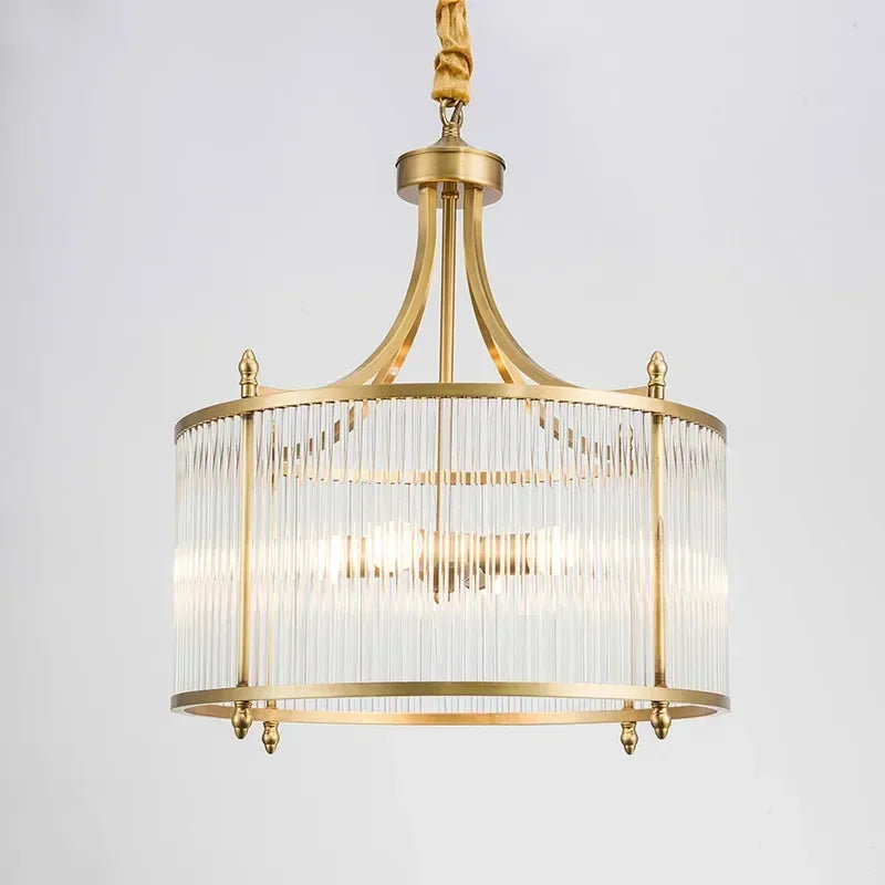 Elowen Gold Glass Chandelier - OpalDwell
