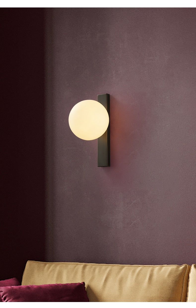 Aure Copper Circ LED Wall Sconce for Nordic Interiors OpalDwell