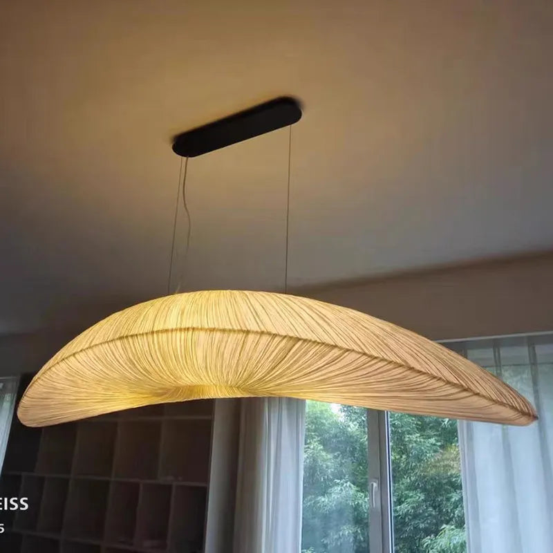 Aurelia Sailing Fabric Chandelier White LED Pendant Light OpalDwell