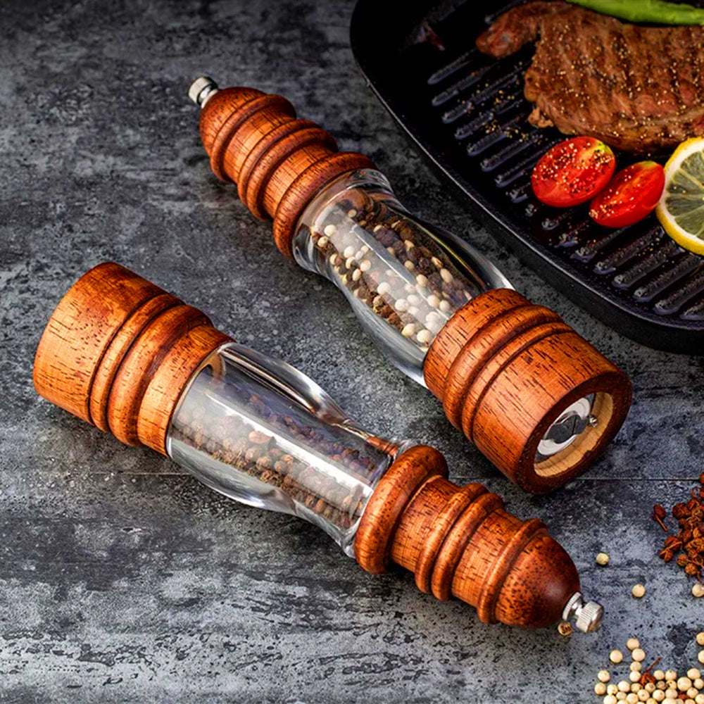 Salt and Pepper Mills in Solid Wood | OpalDwell - OpalDwell