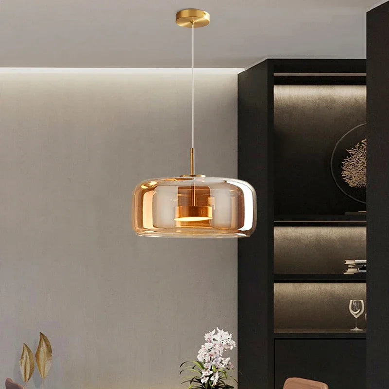 SleekChic – Modern Glass Dome Chandelier OpalDwell