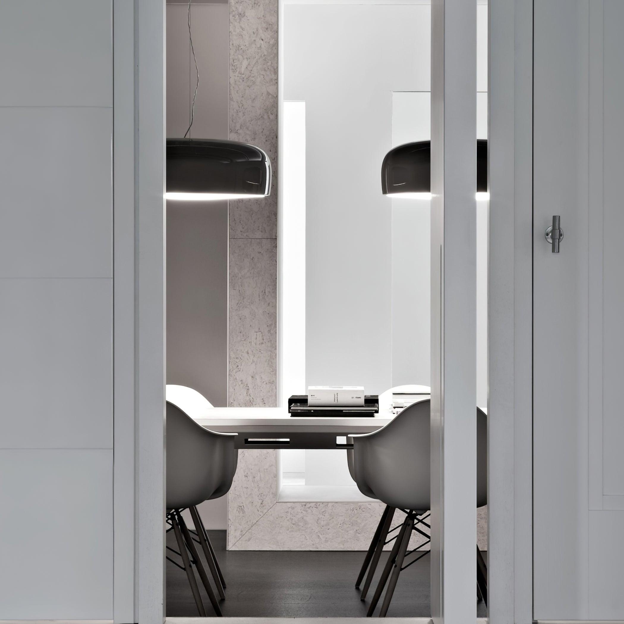 AstraLume Ceiling Pendant Light With Sleek Glow Design - OpalDwell