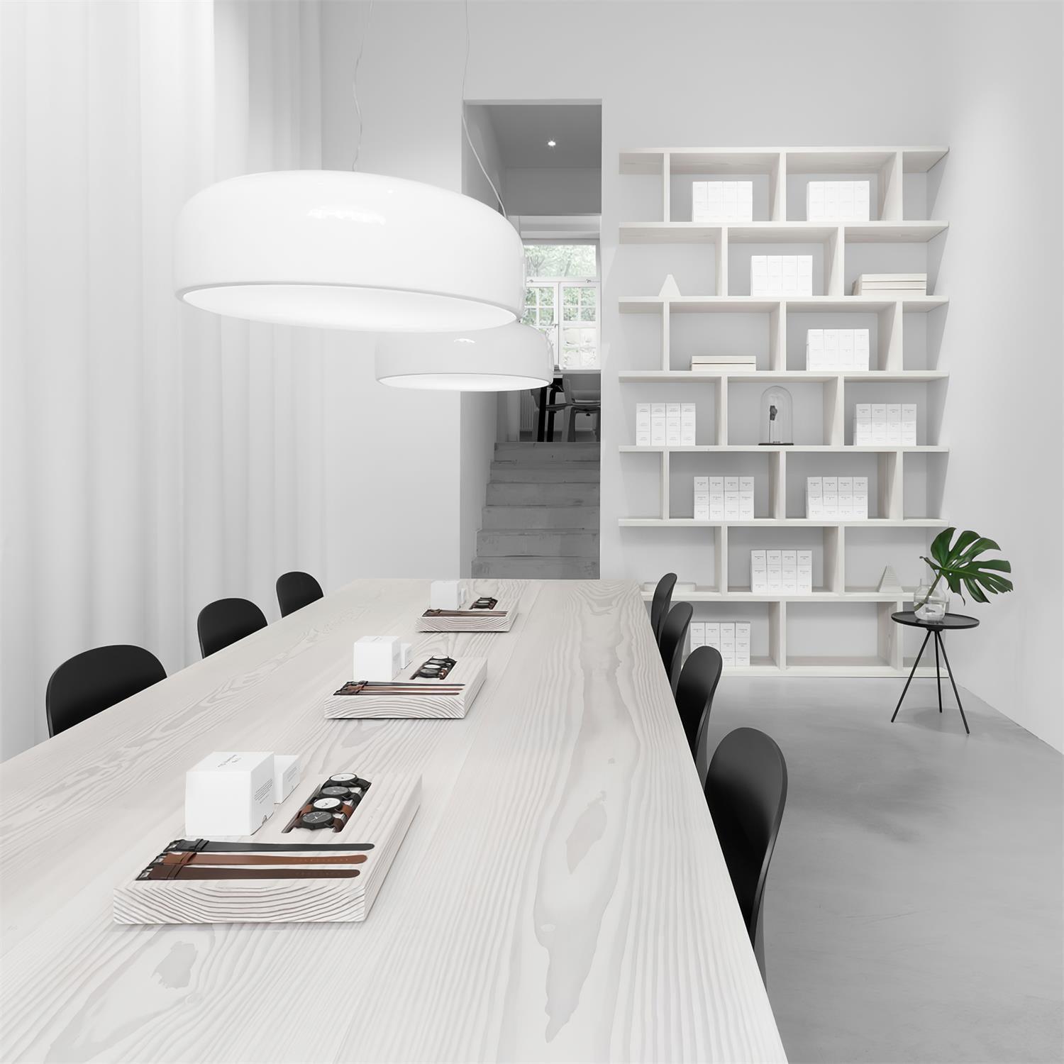 AstraLume Ceiling Pendant Light With Sleek Glow Design - OpalDwell