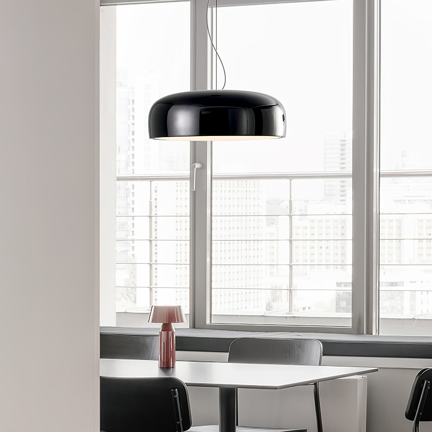 AstraLume Ceiling Pendant Light With Sleek Glow Design - OpalDwell
