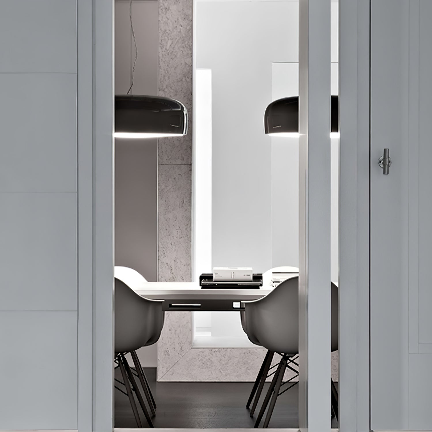 AstraLume Ceiling Pendant Light With Sleek Glow Design - OpalDwell