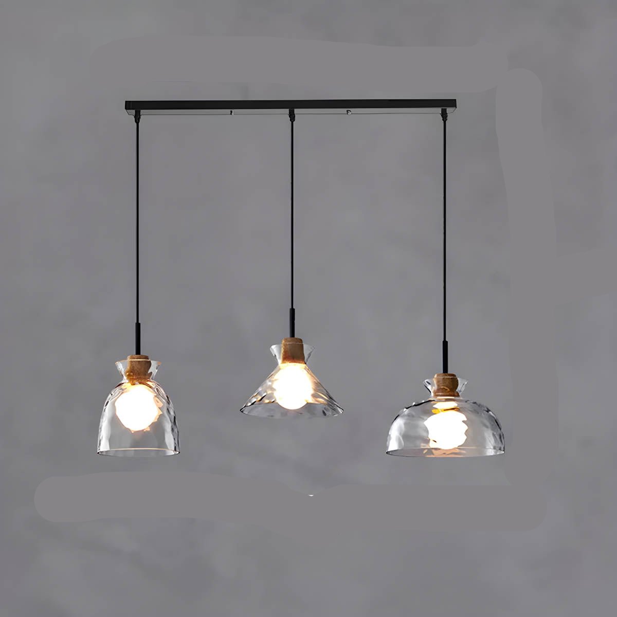 Elora Glass Chandelier | Minimalist Elegant Illumination - OpalDwell