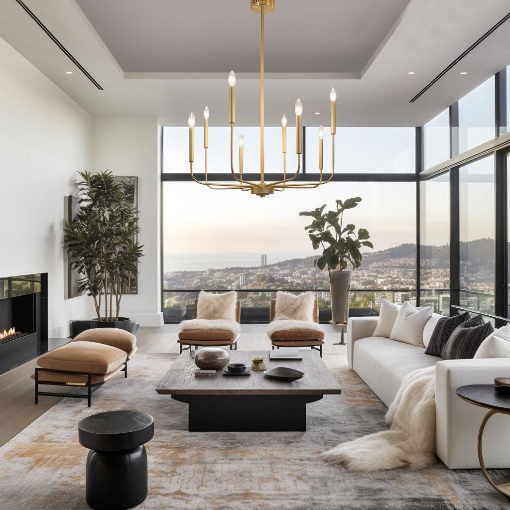 Rowan Farmhouse Candle Chandelier - OpalDwell