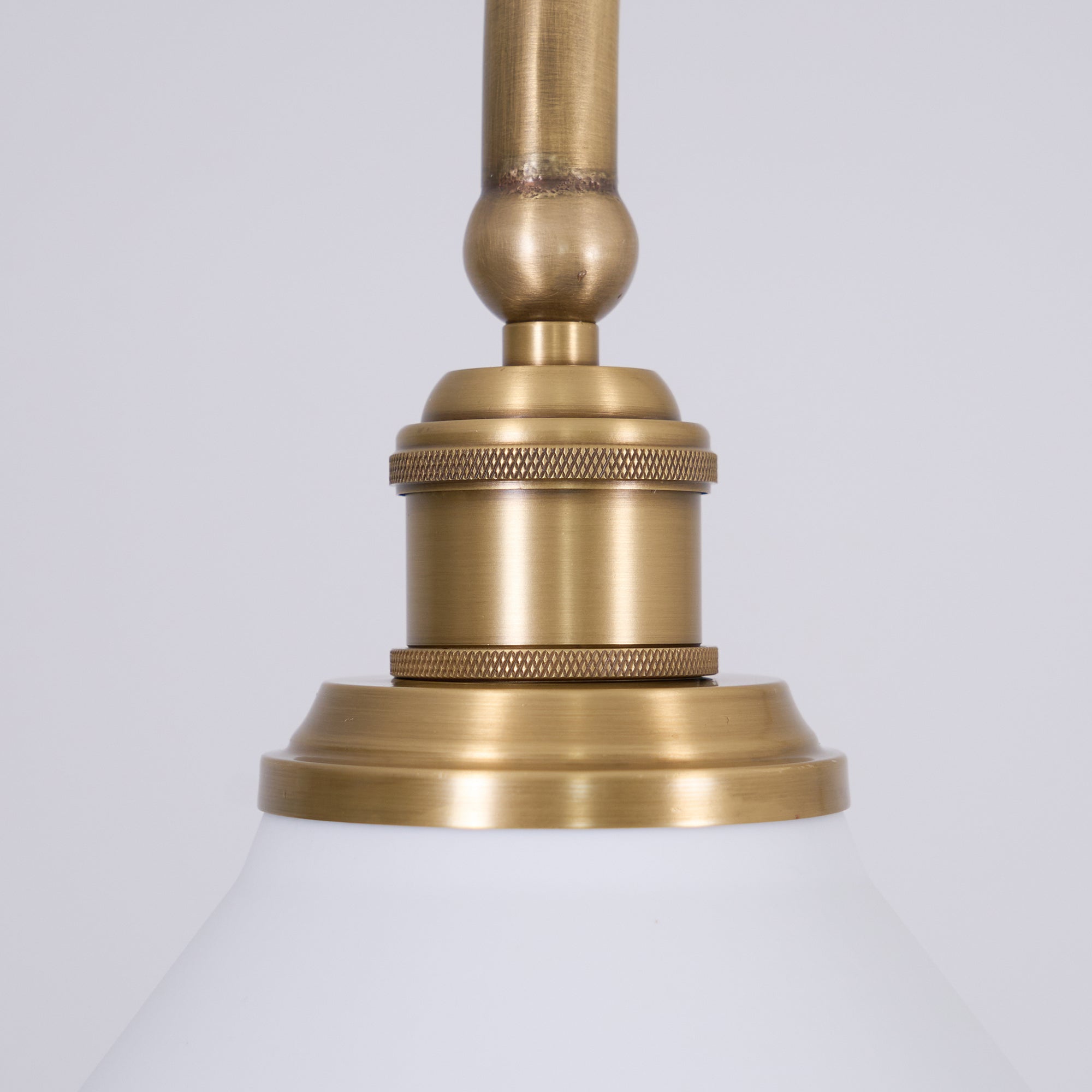 AstraVex Vintage Glass Pendant Light With White Shade OpalDwell