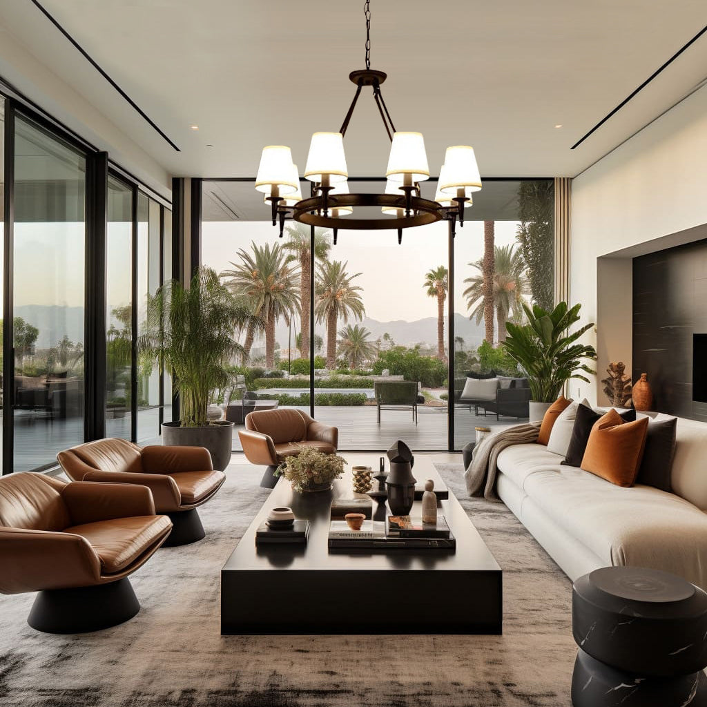 Liora | Linen Chandelier - OpalDwell