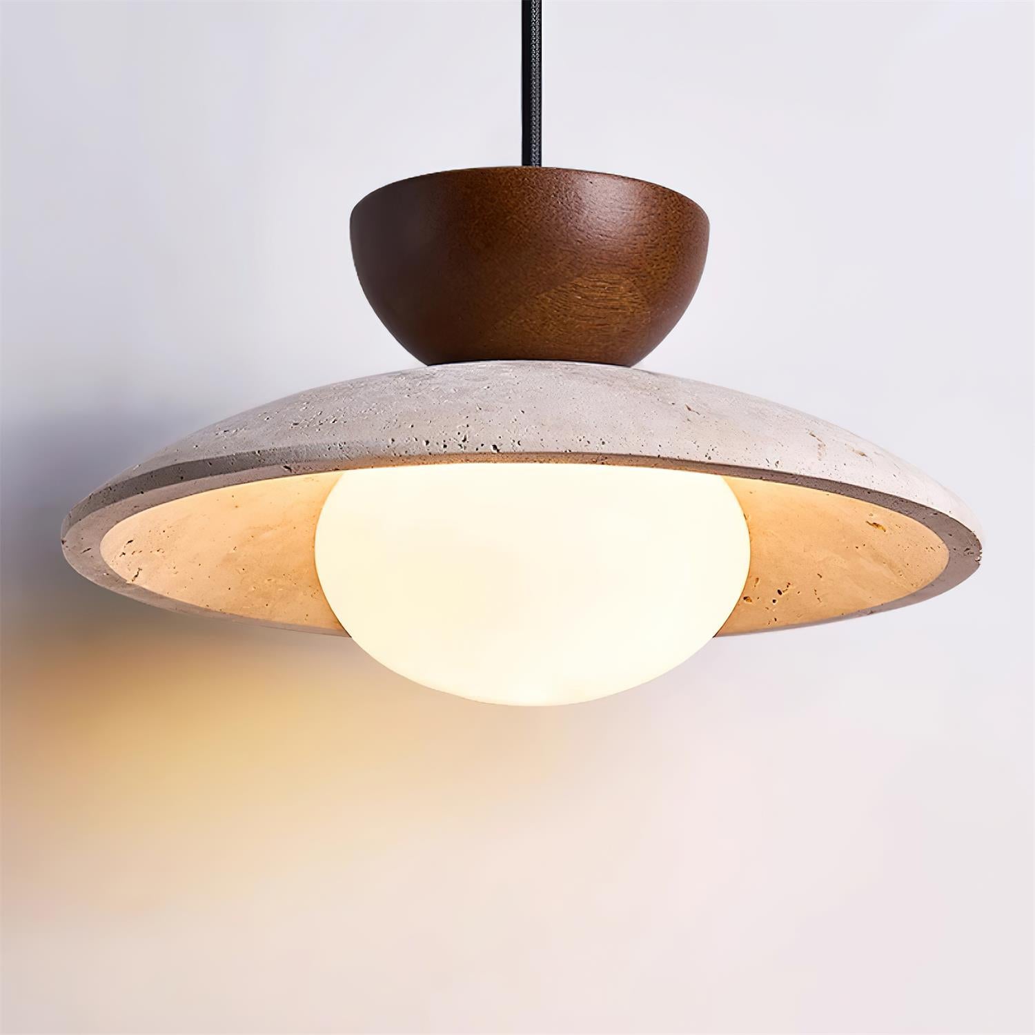 Aurea Travertine Pendant Lights for Dining and Hallways - OpalDwell