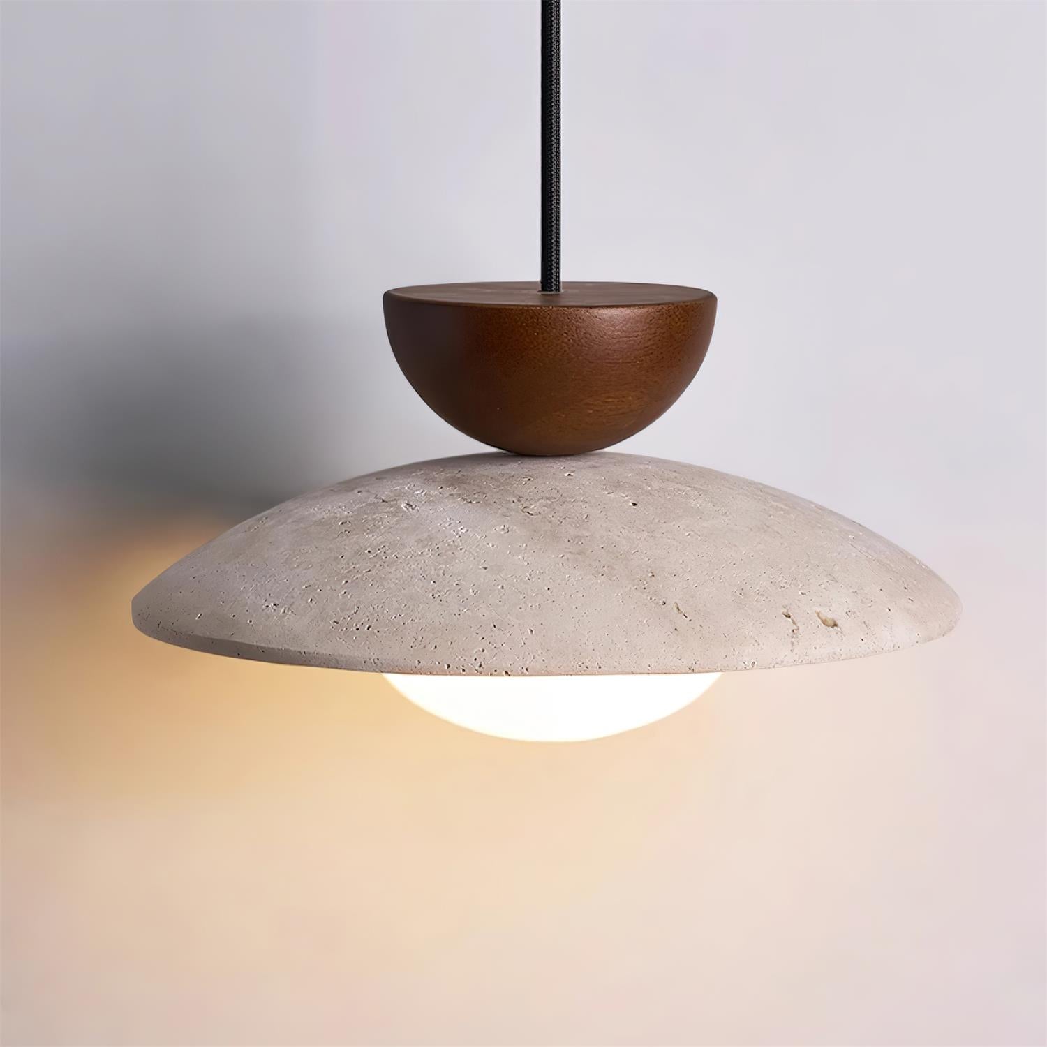 Aurea Travertine Pendant Lights for Dining and Hallways - OpalDwell