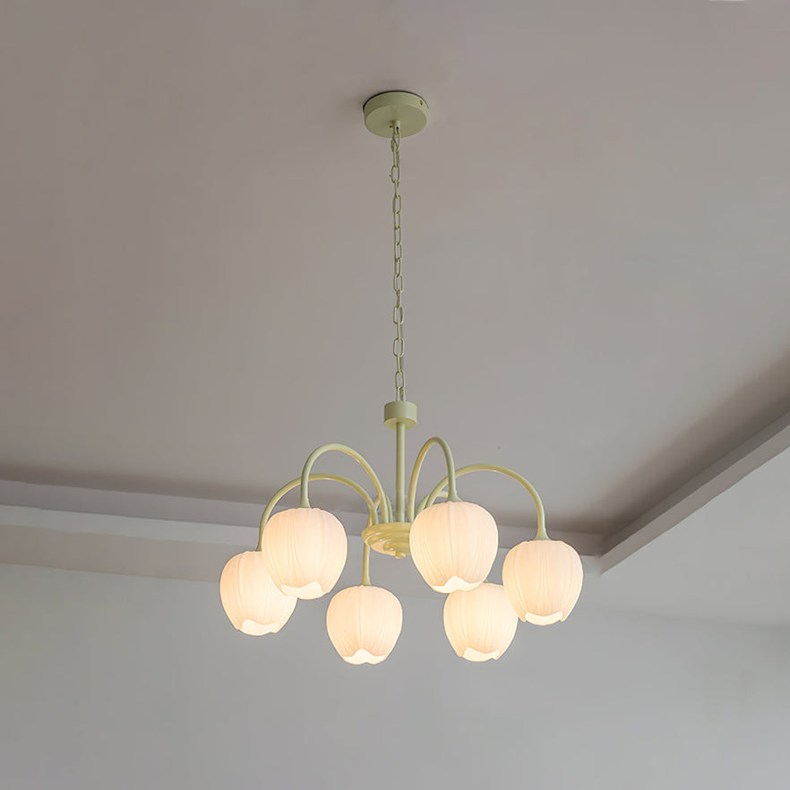 Aurelia Elegant Matcha Chandelier for Living and Dining - OpalDwell