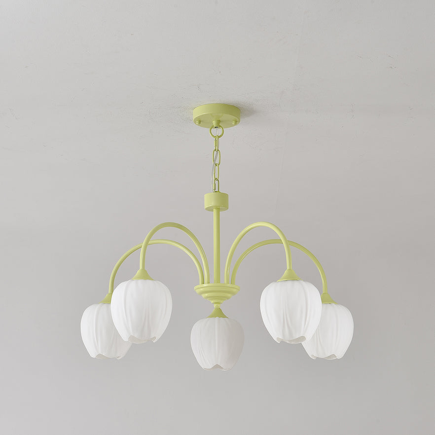 Aurelia Elegant Matcha Chandelier for Living and Dining - OpalDwell
