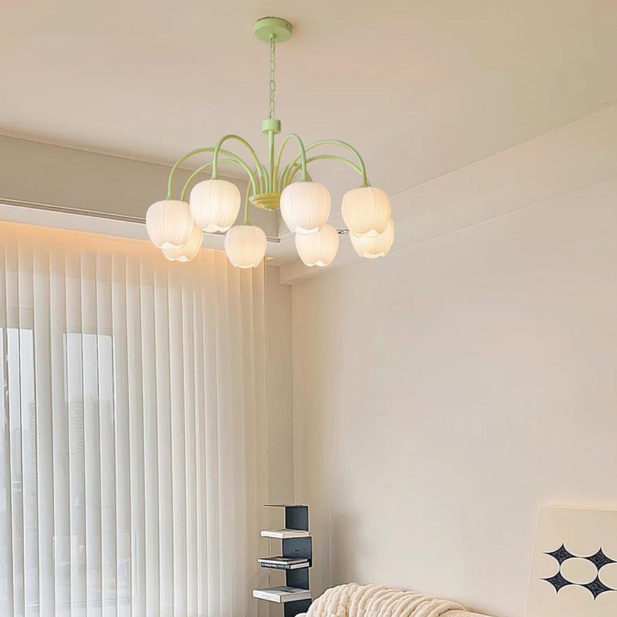 Aurelia Elegant Matcha Chandelier for Living and Dining - OpalDwell