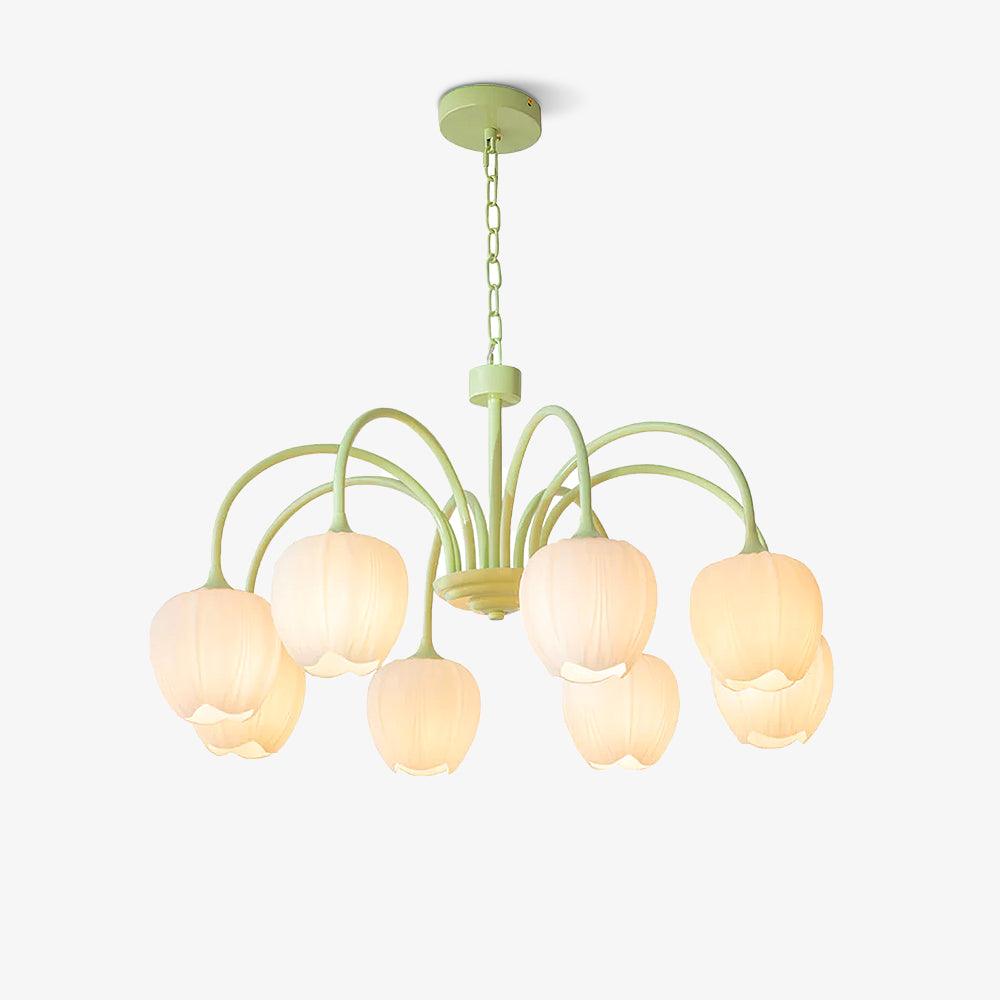 Aurelia Elegant Matcha Chandelier for Living and Dining - OpalDwell