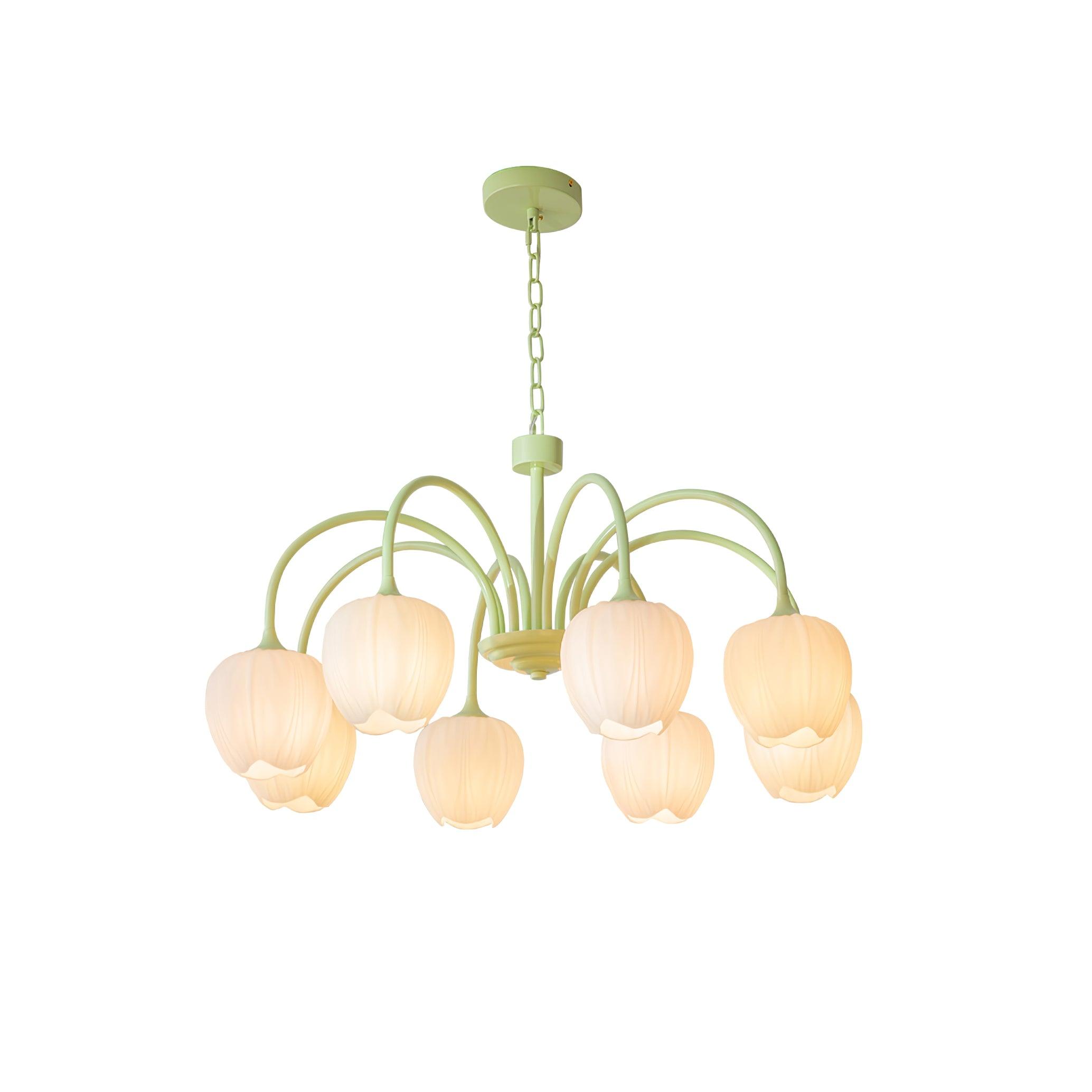 Aurelia Elegant Matcha Chandelier for Living and Dining - OpalDwell