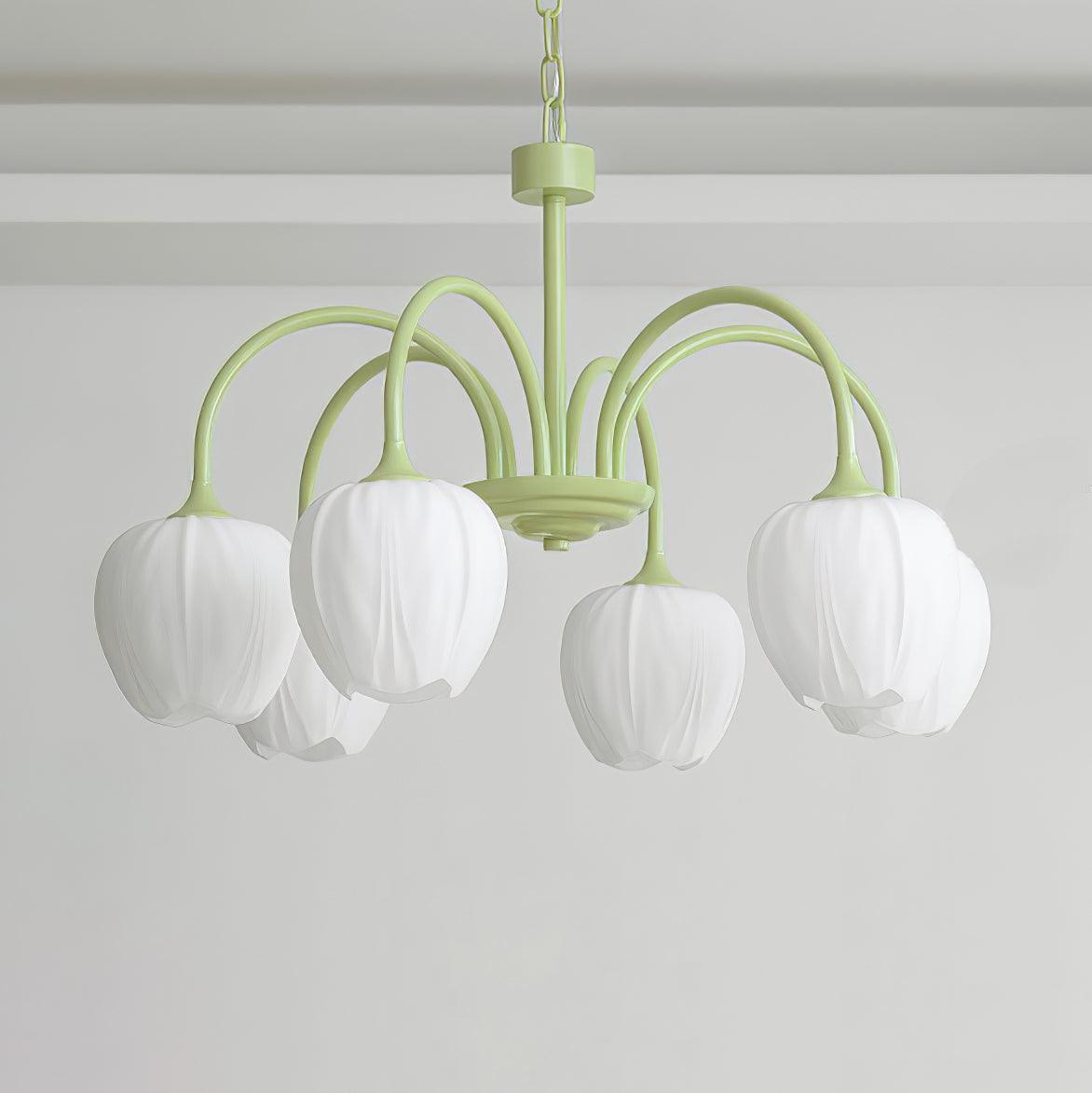 Aurelia Elegant Matcha Chandelier for Living and Dining - OpalDwell