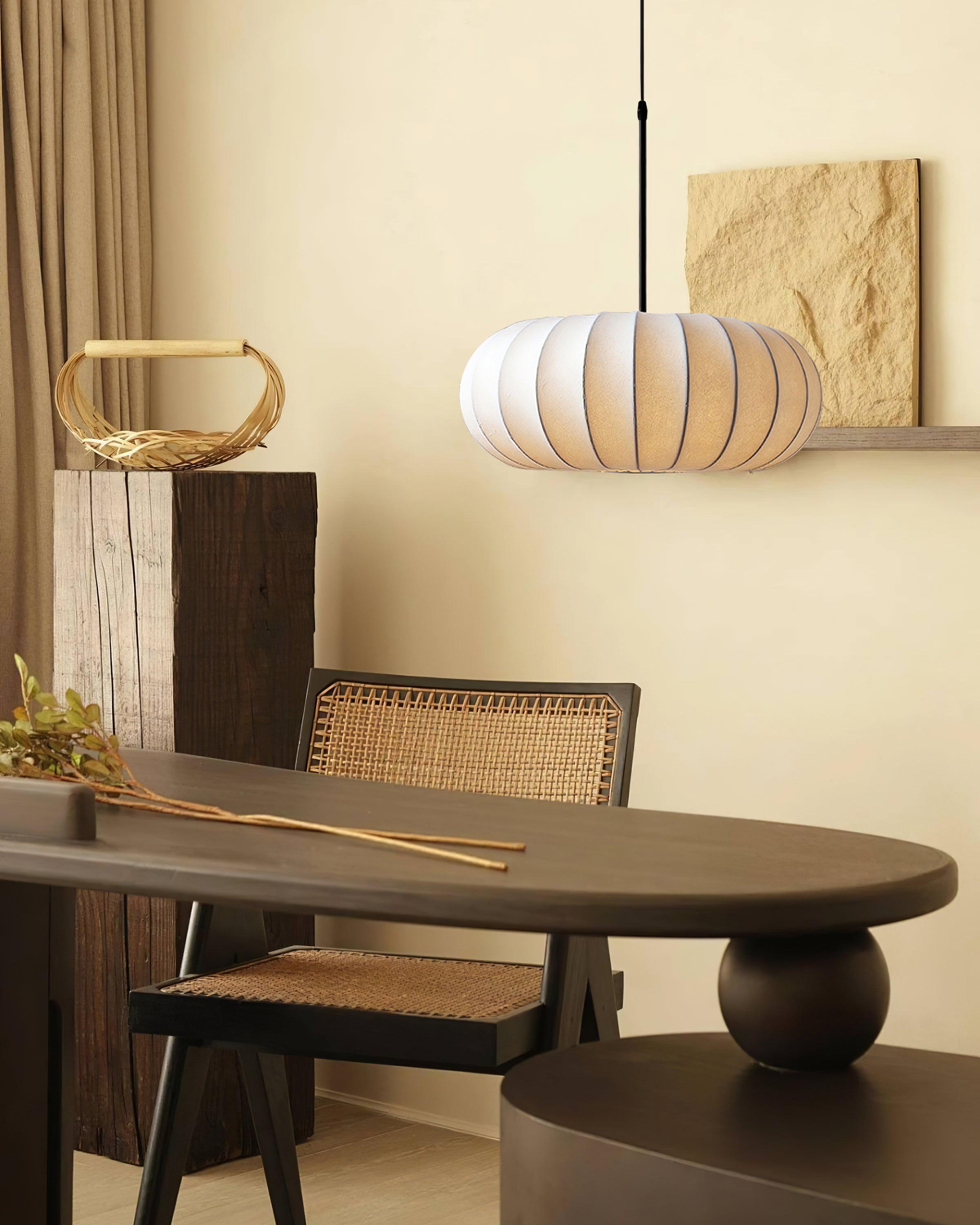 Aero Natural Materials Minimalist Pendant Light For Kitchen Island Dining Room OpalDwell