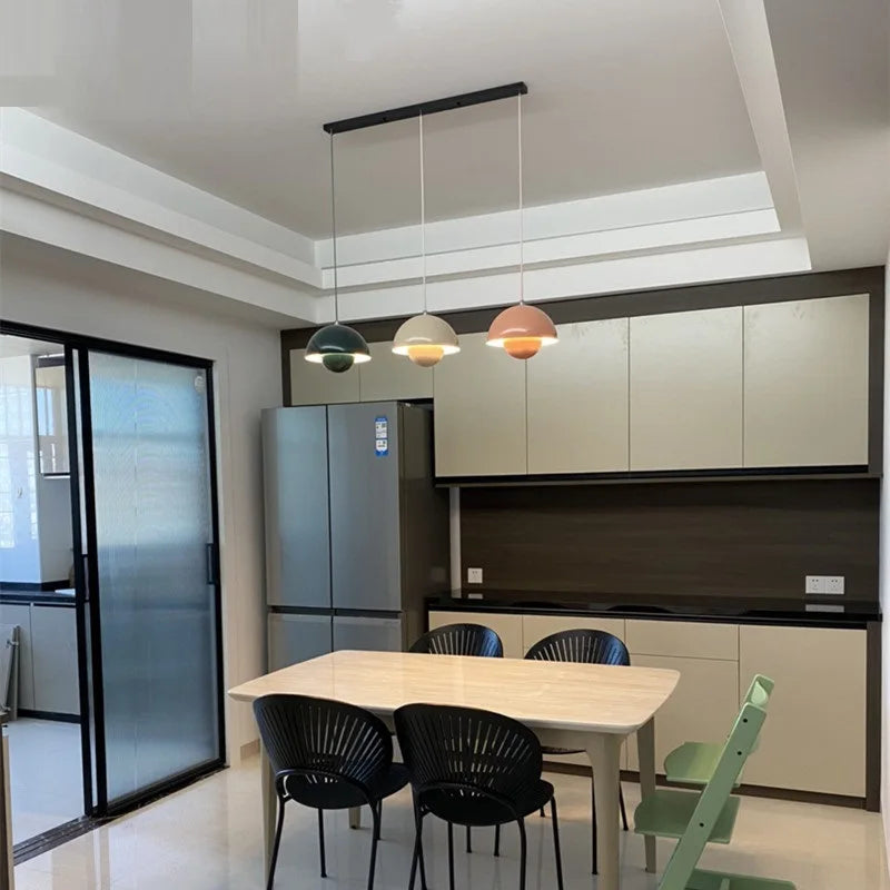 LyraLine Pendant Light With Metal, Glass & Stone Finish - OpalDwell
