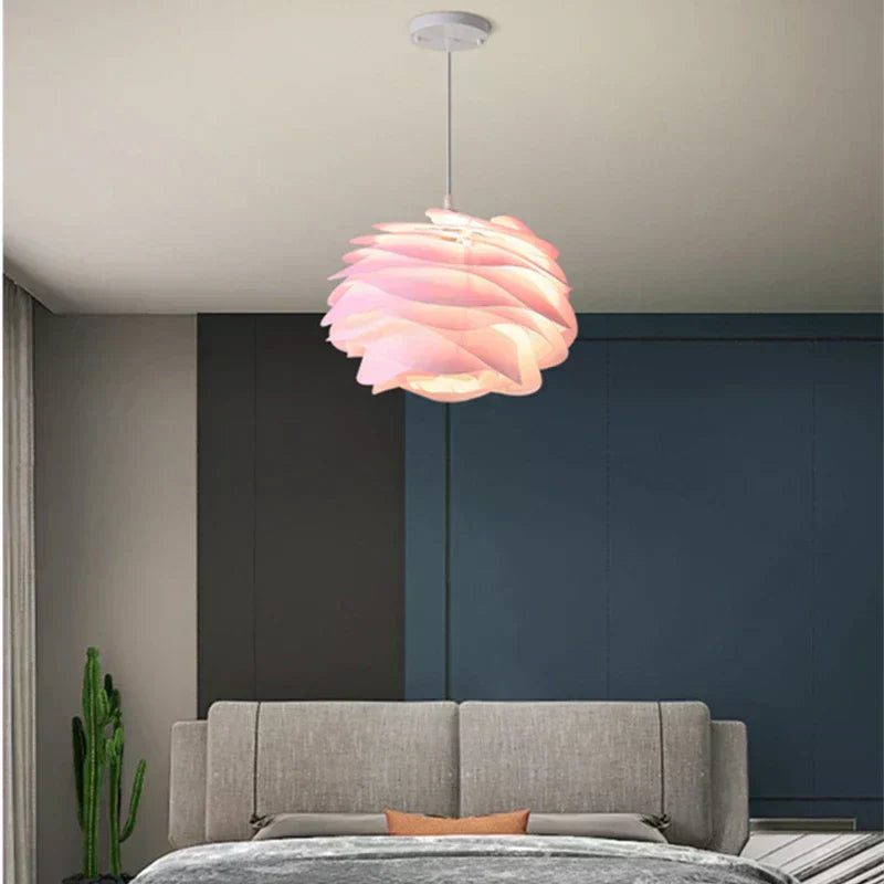 Liora Rosary Glass Ceiling Light With Floral Glow Ambience - OpalDwell