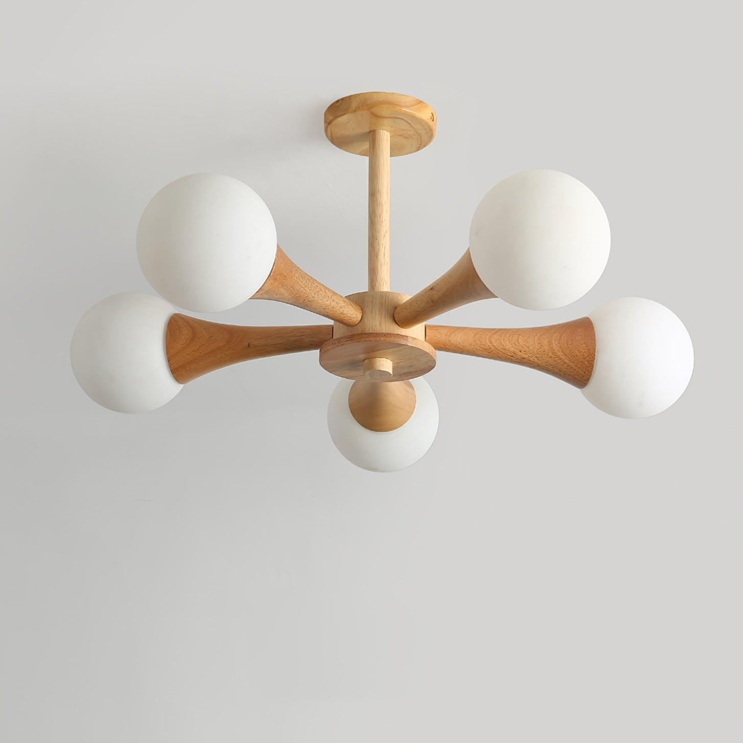SylvaLume Wooden Pendant Lamp | Elegant Hanging Light - OpalDwell