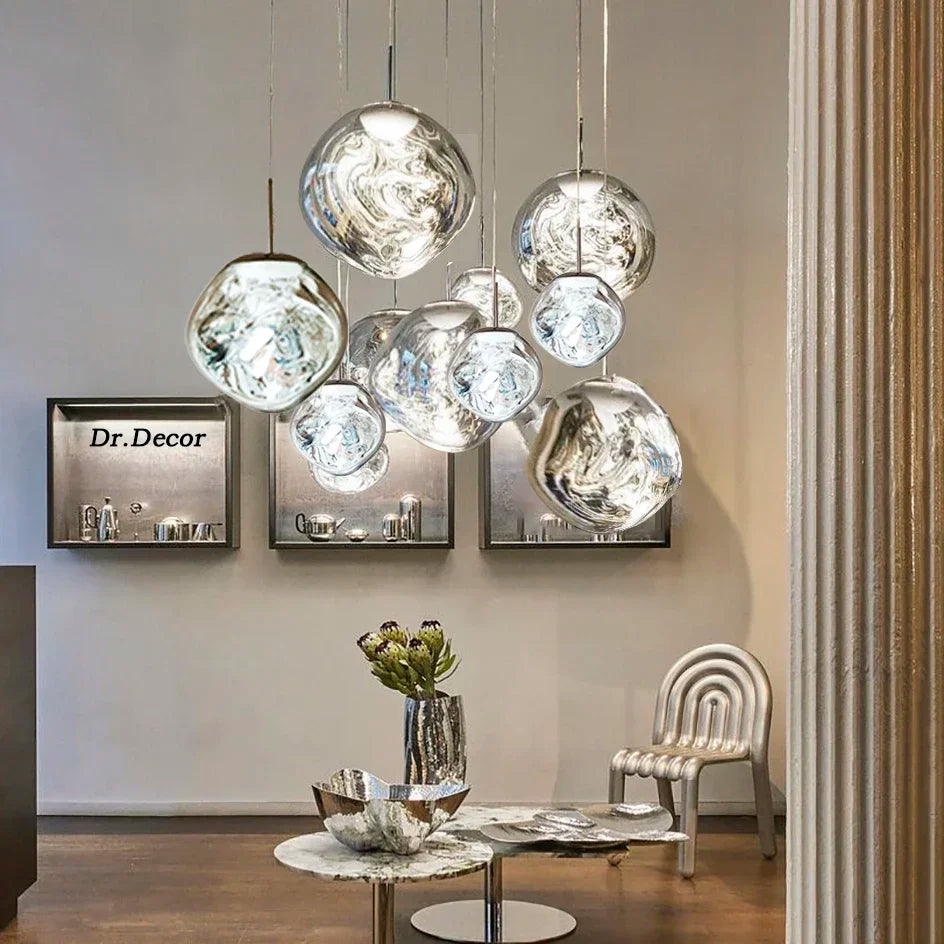 Fjordline Nordic Glass Pendant Light For Living Rooms, Dining Rooms, Kitchens OpalDwell