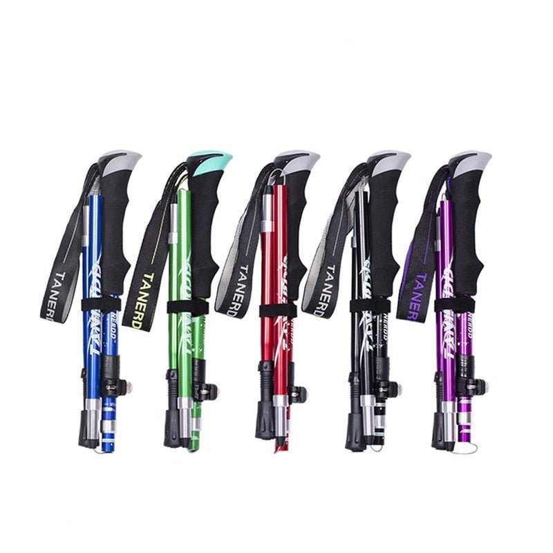 PeakGlide Telescopic Trekking Poles With Easy Clamp - OpalDwell