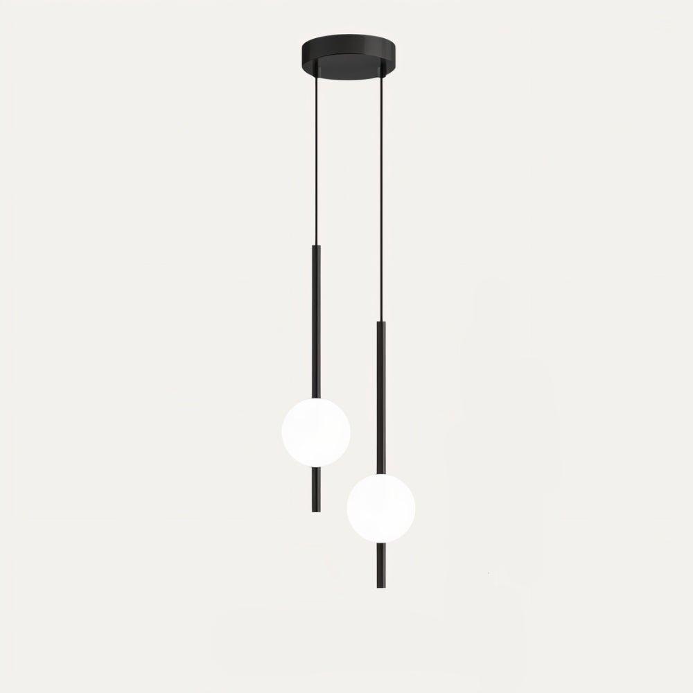 Lyra Nordic Glass Pendant Light With Adjustable LED For Kitchen Islands - OpalDwell