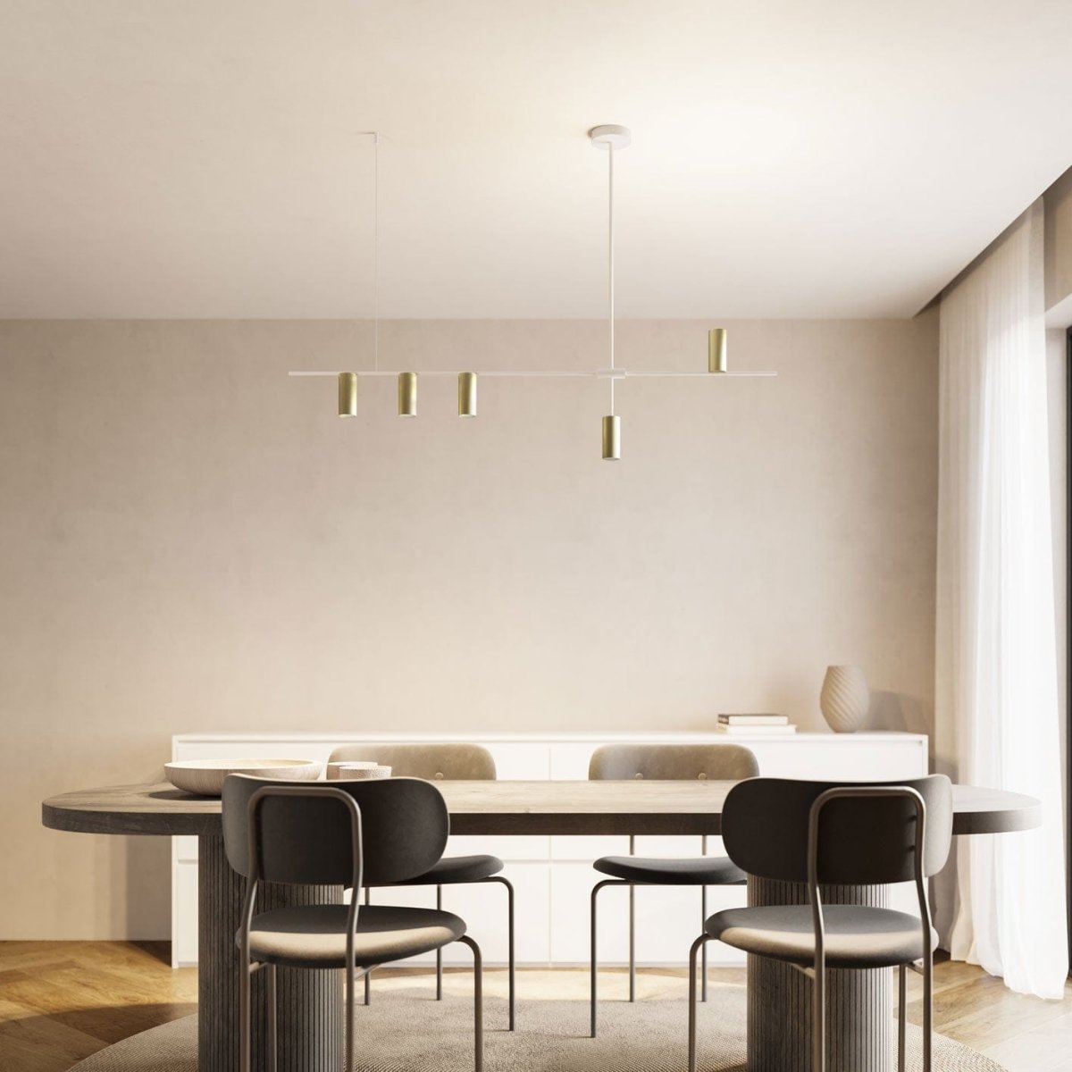 AuroraHalo LED Pendant Lamp With Warm Ambient Light - OpalDwell