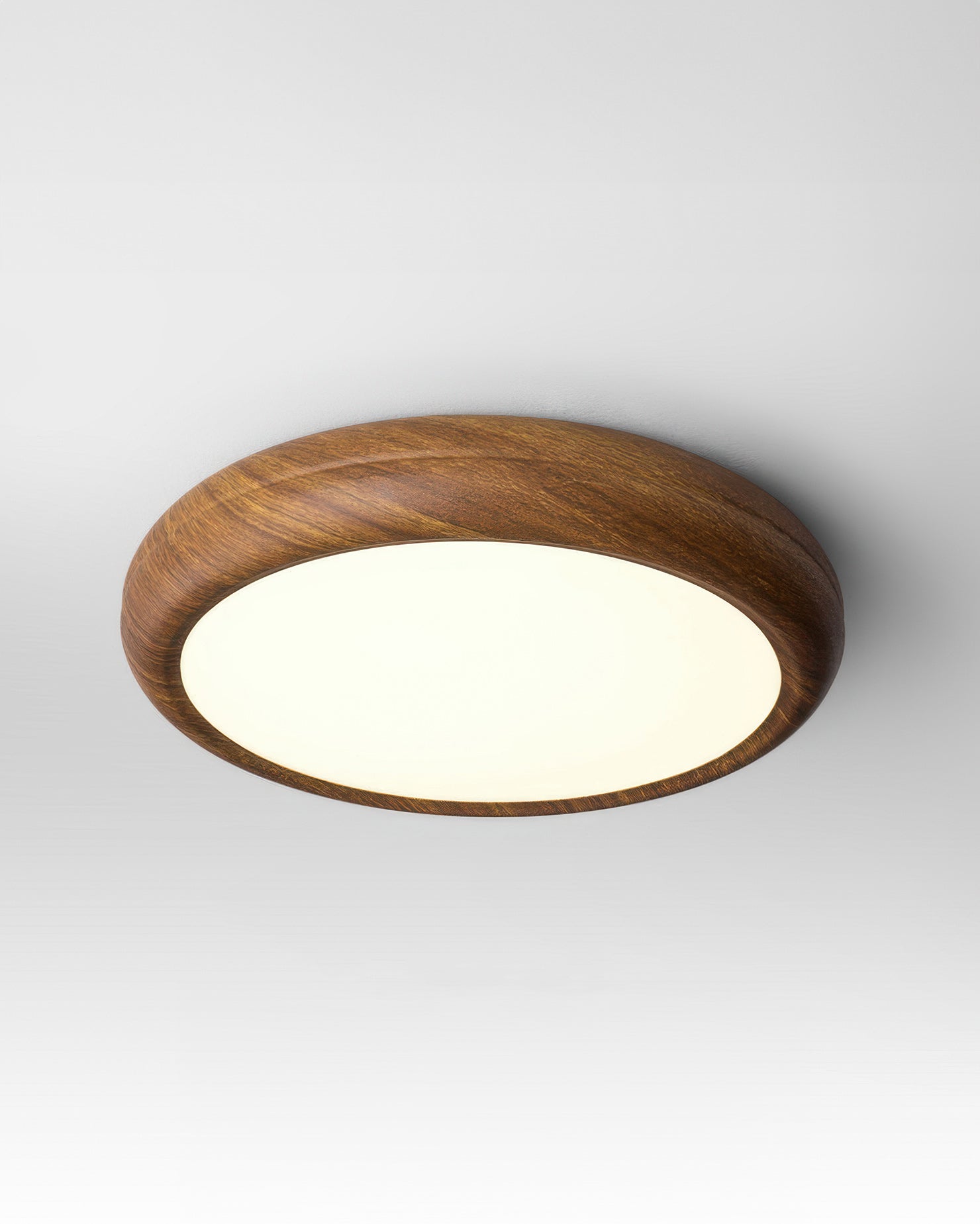 Nexa Walnut Ceiling Light With Full Spectrum Lighting - OpalDwell