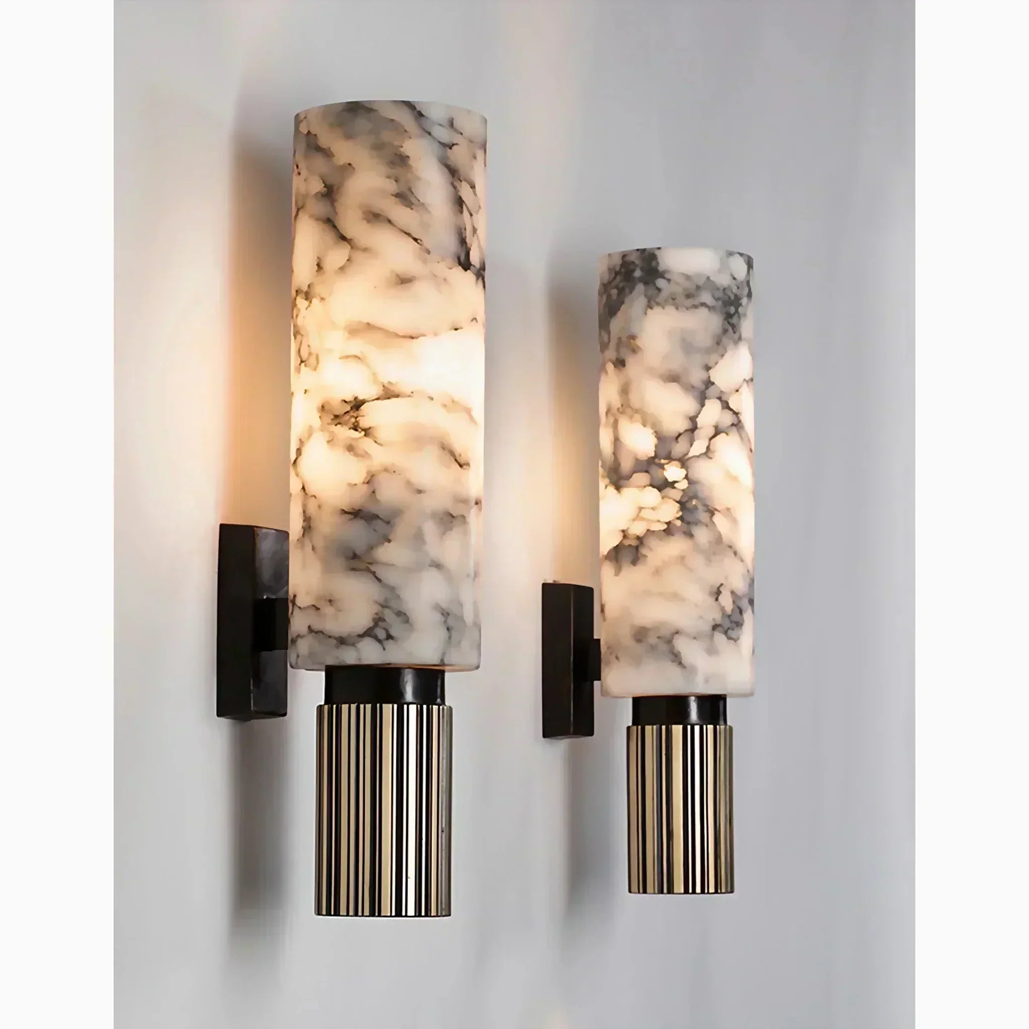 Astra Marble Wall Lamp Dimmable for Living Rooms and Entryways - OpalDwell
