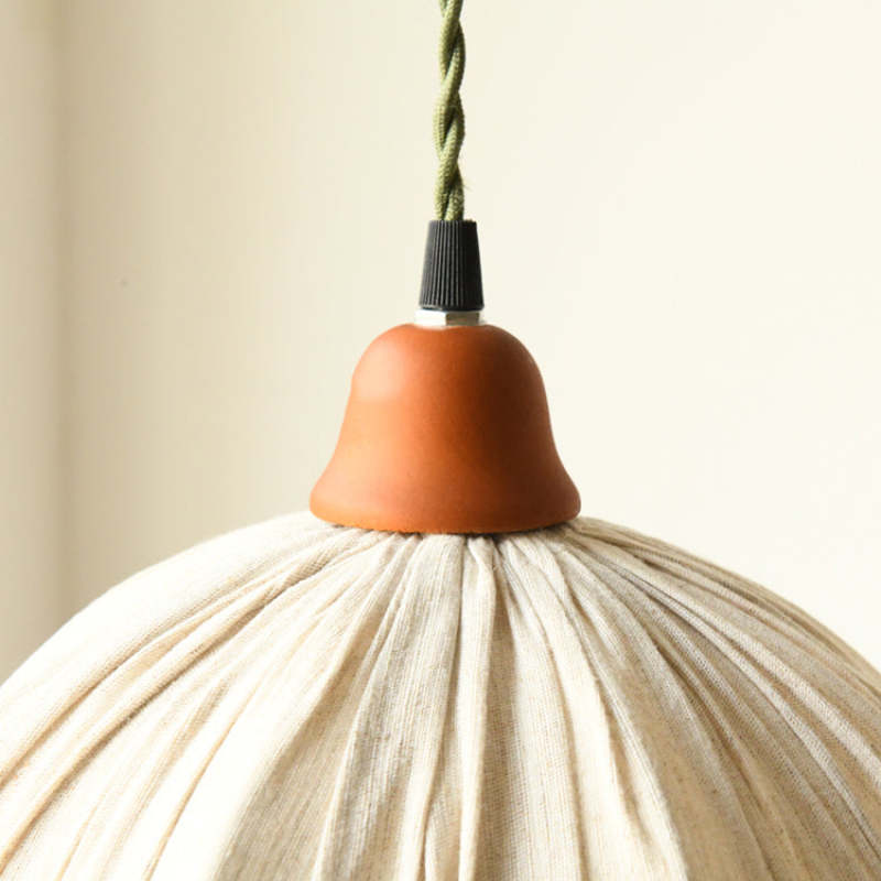 Nordia Linen Pendant Light for Scandinavian Style Interiors OpalDwell