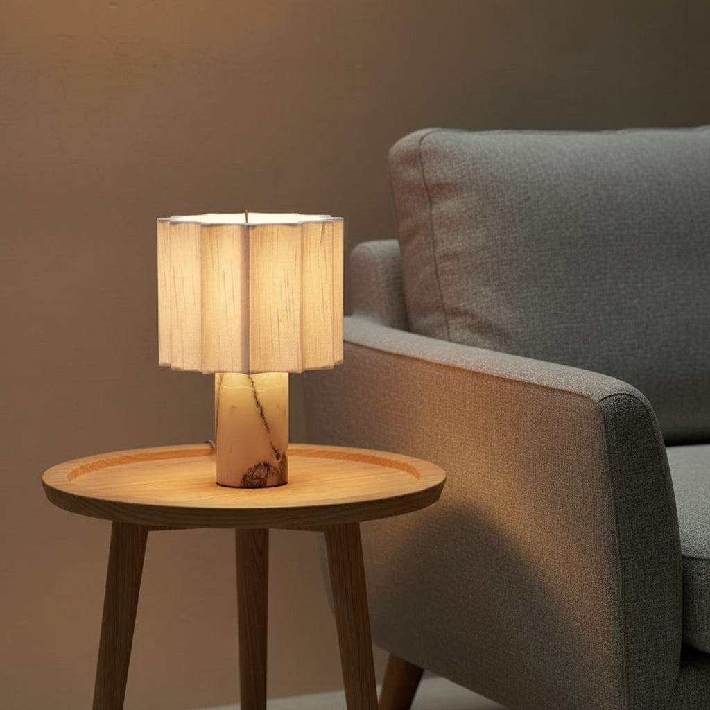 Modern Marble Table Lamp For Elegant Decorative Lighting - OpalDwell
