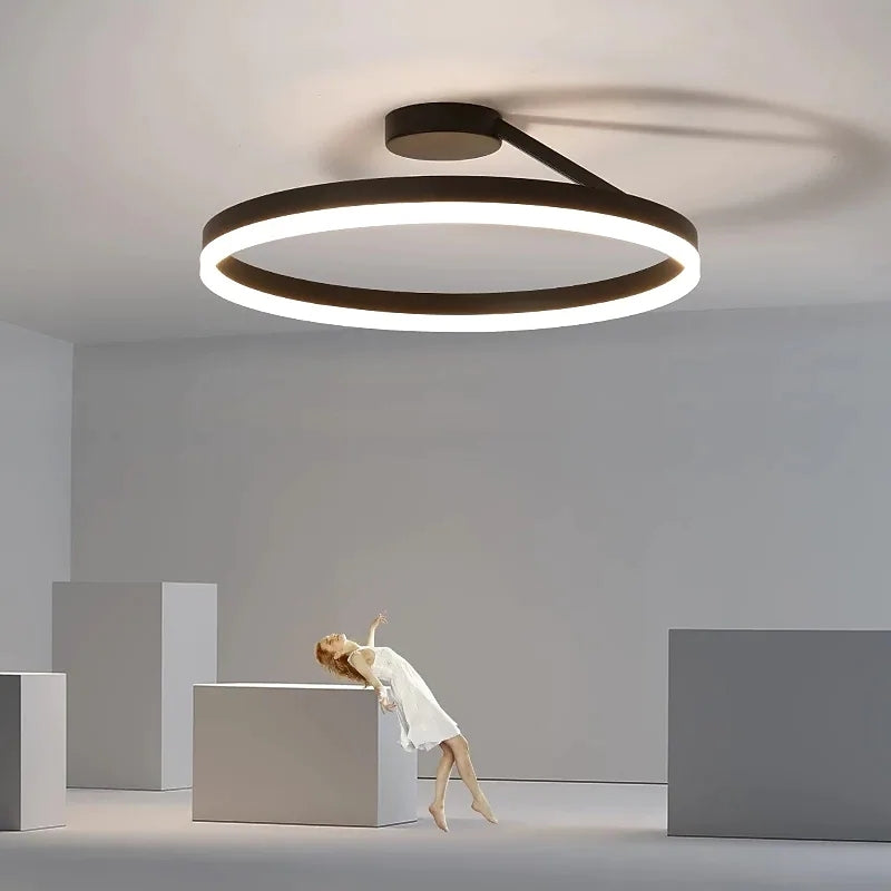 LumaAura Gold LED Ceiling Light for Living Rooms and More OpalDwell
