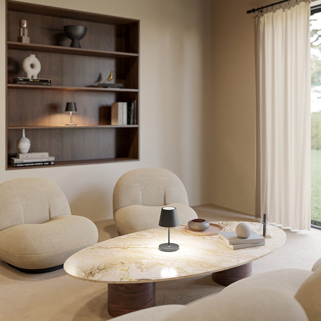 AuraLume Table Lamp | Warm 2700K LED Minimalist Design - OpalDwell