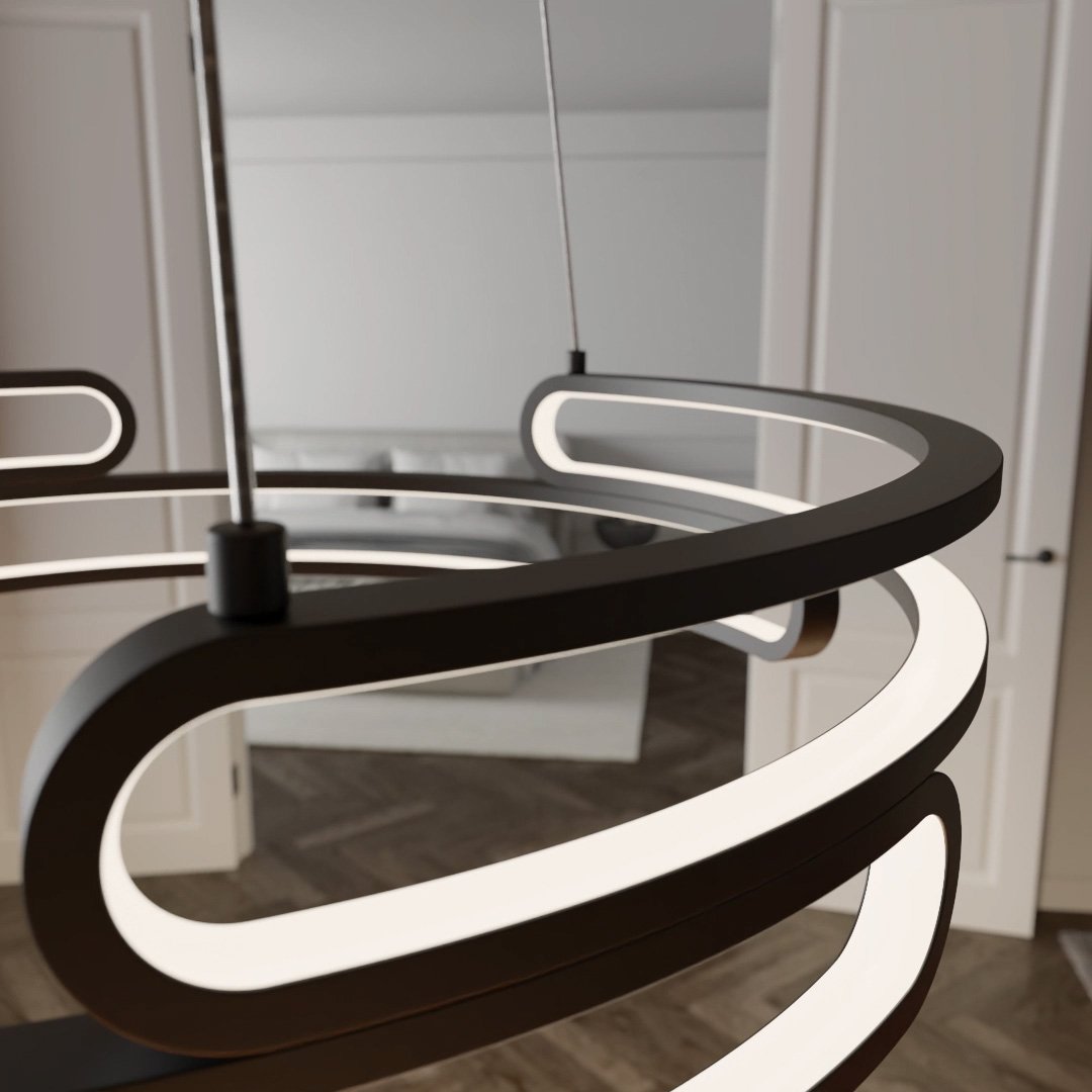 Quorra Steel Pendant Lamp Industrial LED Lighting Series - OpalDwell