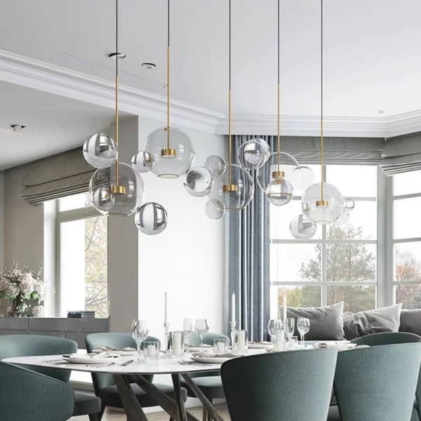 OrbisGlow Sphere Pendant Light for Modern Interiors OpalDwell