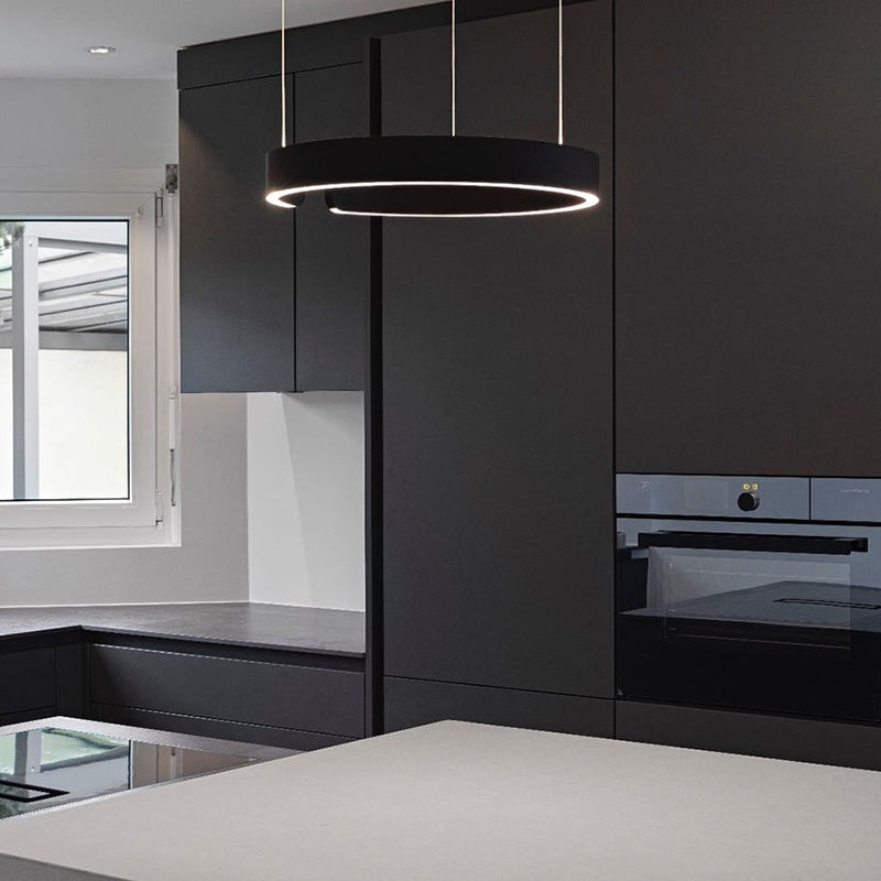 LumaCircle LED Pendant Light for Living and Dining Areas OpalDwell