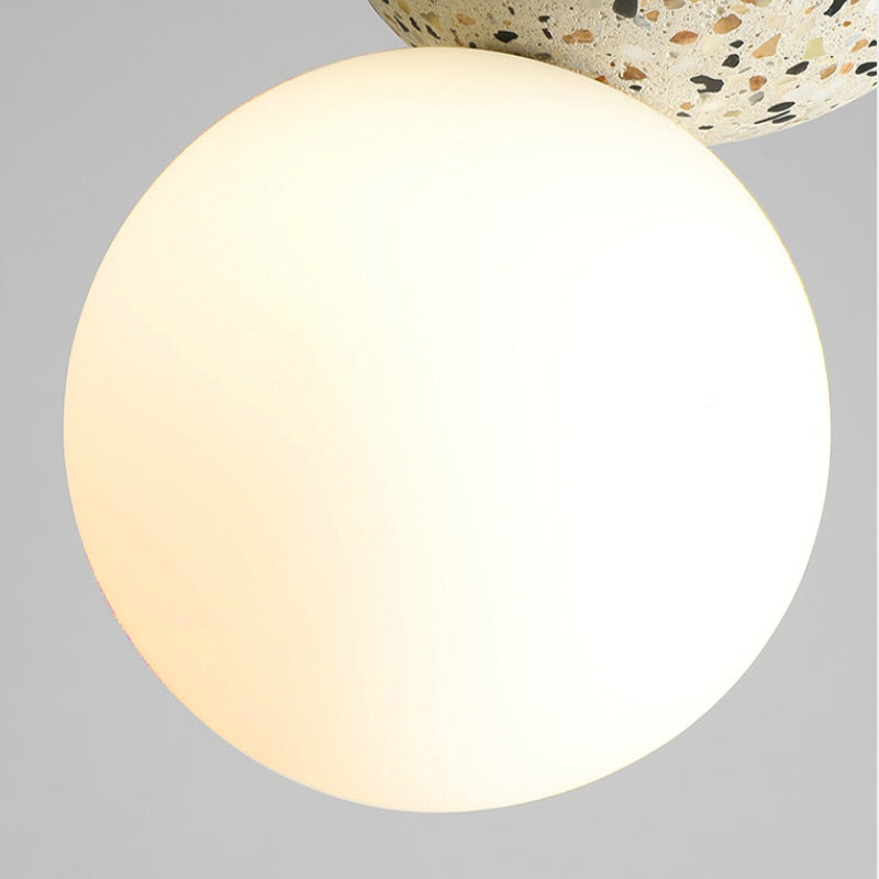 AureliaHalo Glass LED Pendant Light with Modern Glow - OpalDwell